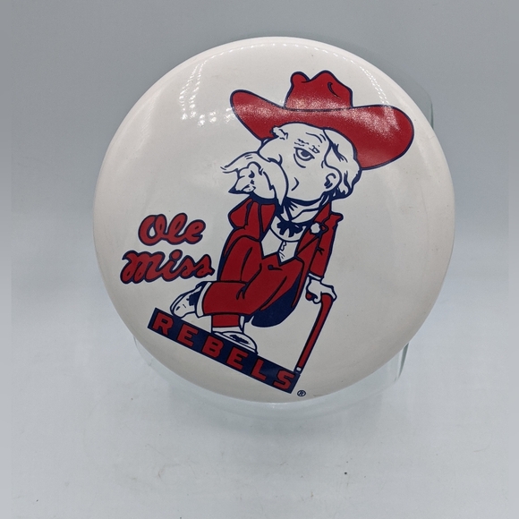 2004 Ole Miss Rebels Colonel Reb Cookie Candy Counter Snack Jar - Picture 10 of 10